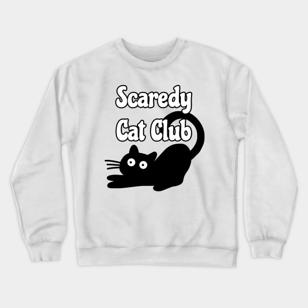 Scaredy Cat Crewneck Sweatshirt by faiiryliite